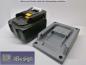 Preview: Adapter für Makita Akku 14,4V 18V Akkuhalter Ladeschale BL1415/30 BL1830/40 Grau