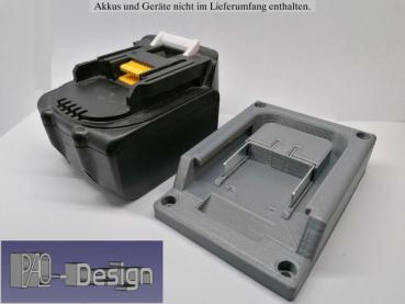 Adapter für Makita Akku 14,4V 18V Akkuhalter Ladeschale BL1415/30 BL1830/40 Grau