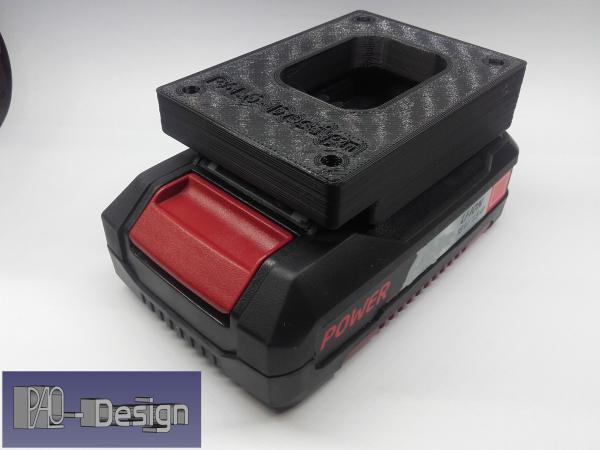 Battery holder for Einhell X-Change battery 18V / 14.4V black PLA