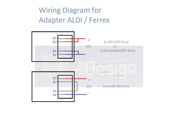 Wiring Diagram Aldi 40V
