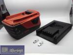 Adapter for Hilti battery B22 21.6V battery holder charging cradle black PLA