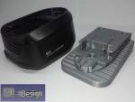 Adapter für Bosch Akku PBA 18V / 14,4V Ladeschale Akkuhalter Grau