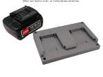Double adapter for Bosch battery GBA 36V (2x18V) charging cradle battery holder gray