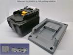 Adapter für Makita Akku 14,4V 18V Akkuhalter Ladeschale BL1415/30 BL1830/40 Grau