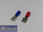 Electrical Spade Crimp Terminal Female pair 6.3mm 2.5mm²